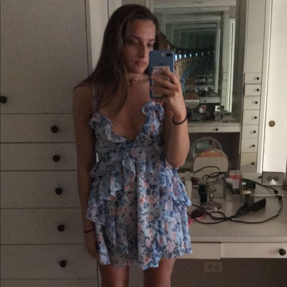 Lovers and Friends Rae Dress- Blue floral dress